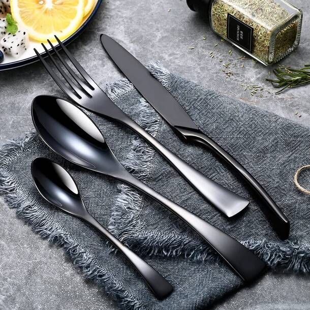 Smart Golden™ Jet-Black Dining Set