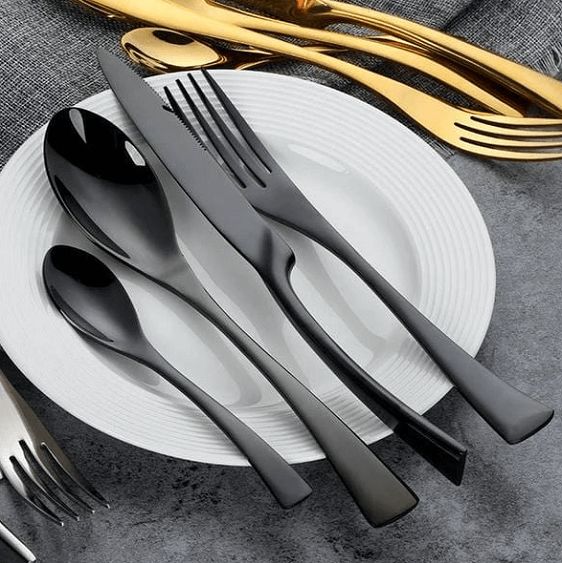 Smart Golden™ Jet-Black Dining Set